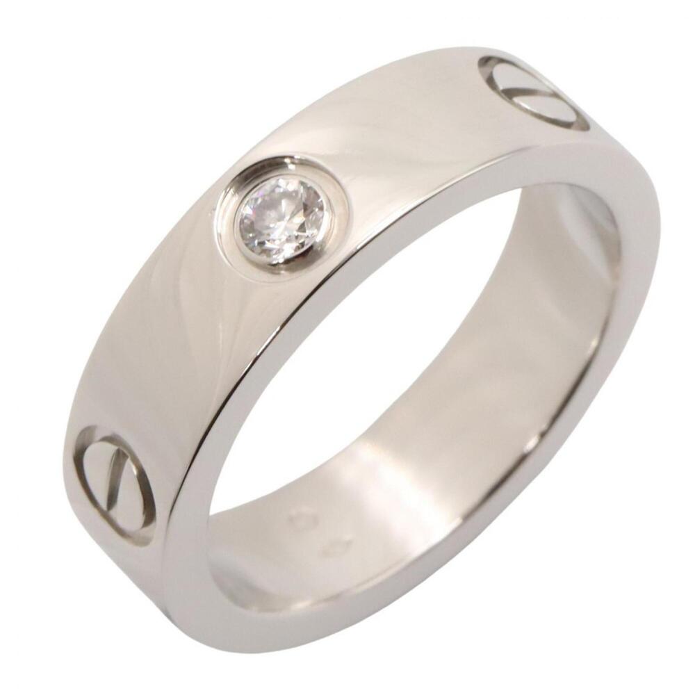 CARTIER Silver Diamond Love Ring